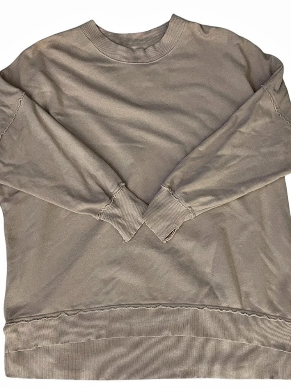 Aerie oversized sweater peach tan color size medium PTP 30”
